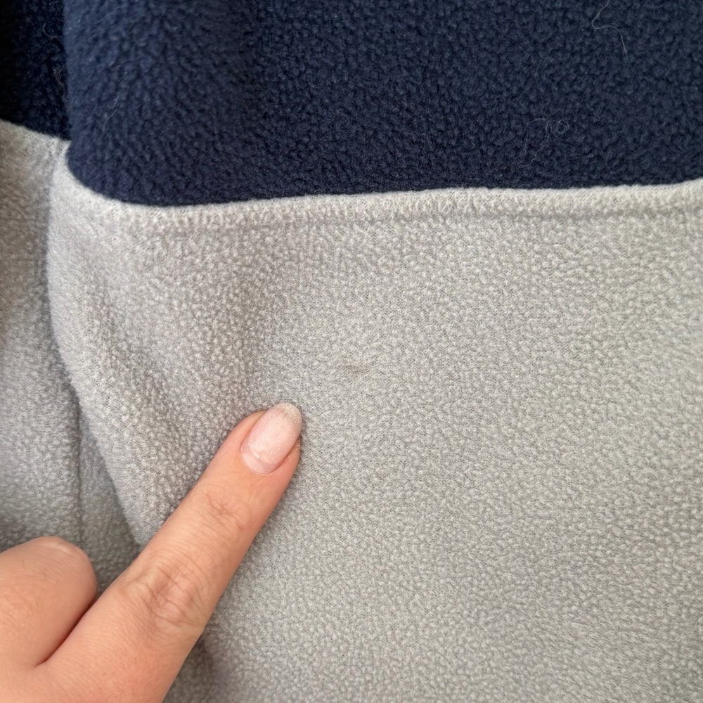 Patagonia Kids Small Dark Blue Microdini Fleece Pullover - Picture 2 of 6